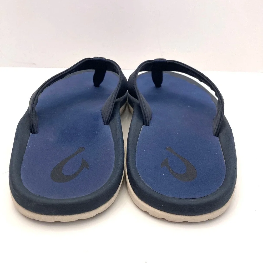 OluKai Ohana Sandals Flip Flops Slides Thong Mens 12 EU 45 Blue